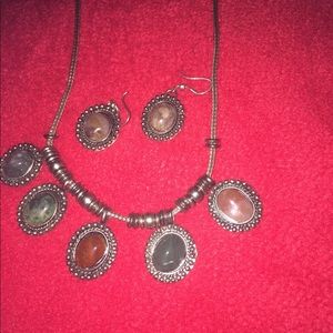 Moon stone necklace